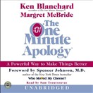 The One Minute Apology by Ken Blanchard