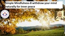 Simple Mindfulness-8 withdraw your mind naturally for inner peace  by Girish Jha