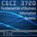 Fundamentals of Business Information Systems