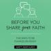 Before You Share Your Faith