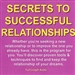 Secrets to Successful Relationships