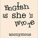 English as She is Wrote