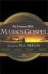 The Listener's Bible - Mark's Gospel
